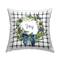 Stupell Industries Holiday Tartan Joy Phrase Pinecone Wreath Throw Pillow